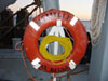 A life ring on board this research vessel in a country I call Melville.