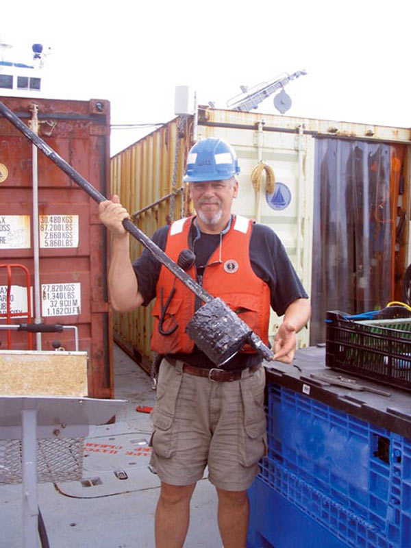 Jason II ROV improvised instant molten sulfur sampler.