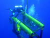 scuba divers attaching the bridle