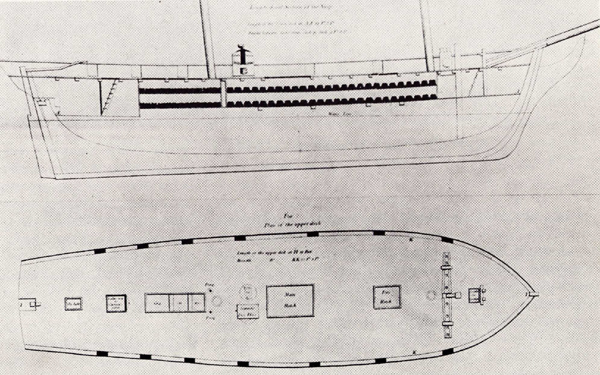 Page from an instruction manual for the distribution of slaves aboard 'a 19th century slave ship.'