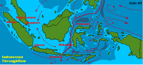 Map of Indonesian Throughflow