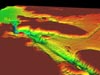 This bathymetry map shows just how variable their environment can be.