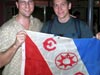 Daniel is a recent inductee in the Explorers Club of New York and is carrying one of their flags that has been on expeditions since 1934.