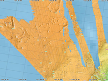 2003 Multibeam bathymetric map of the pockmark site.