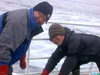 Sang Lee and Hyoung Min Joo at the northernmost station of the 2009 RUSALCA expedition.