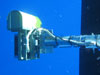 The RESON multibeam sonar installed off the port side of the Endurance.