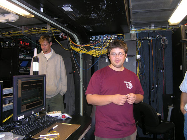 The Virtual Van houses Jasons pilots, navigator, engineer and the science team.  James Pelowski and Scott Hansen provided everyone with a tour of the Vans capabilities.  