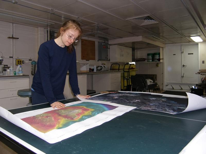Bathymetric maps guide scientists as they explore the seafloor for coral and reef sites. Adding color to the maps provides visual cues. Later collection data and marker data can be added to the GIS information creating enriched visual information systems.