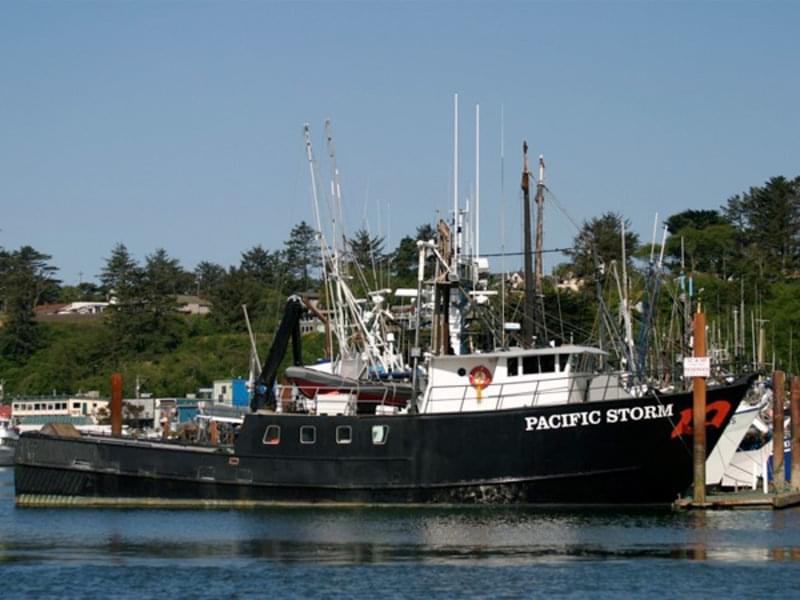 A photo of the Pacific Storm in its home port of Newport, Oregon.