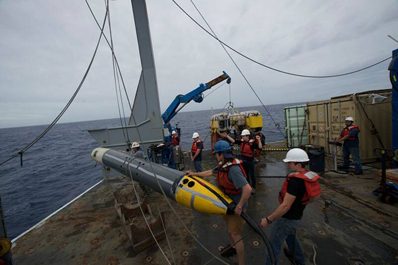 The depressor is readied for launch ahead of Nereus