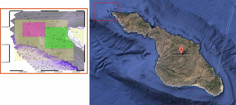 Mission survey area off northwest Catalina Island.
