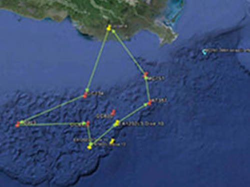 Figure 4. Exploration sites for 2015 in the Gulf of Mexico.