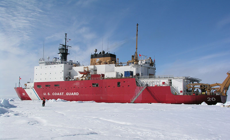 The USCGC Healy was commissioned in 2000 to conduct research in ice-covered waters of the Arctic.