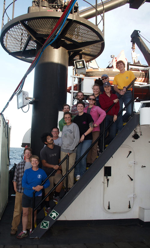 The science and engineering team aboard NOAA Ship Pisces.
