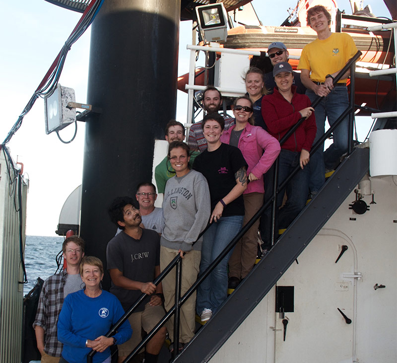 The science and engineering team aboard NOAA Ship Pisces.