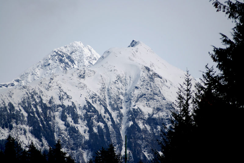 The mountains around Juneau make for a dramatic landscape.
