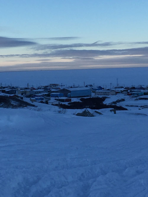 Yupik Eskimo village of Scammon Bay situated on Alaska's west coast in the treeless tundra delta of the Lower Yukon River.