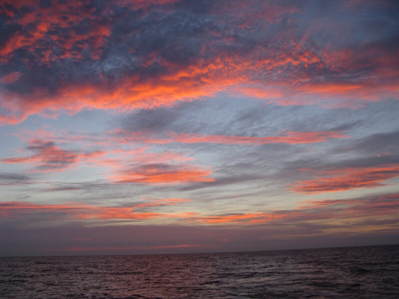 Sunrise, as we arrive off of Havana on the last day of the expedition.