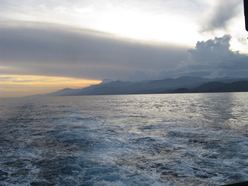 Sierra Maestra is a mountain range that runs along the coast in southeast Cuba, rising abruptly from the sea. We expected these emergent marine terraces to run all the way down to the Cayman Trench. Instead a sandy, or muddy, bottom, with coral rock gently ran to 170 meters deep