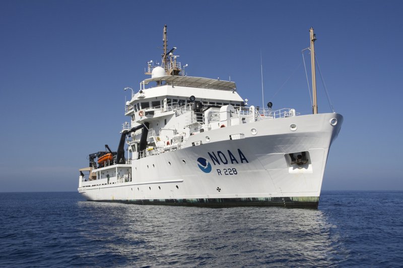 Around-the-clock operations planned onboard NOAA Ship Lasker include the NMFS SeaBED AUV and the Global Foundation for Ocean Exploration’s (GFOE) two-body ROV system Yogi and Guru.