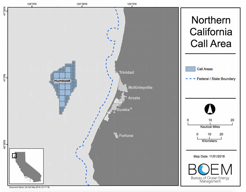 Harnessing Offshore Wind for Clean Energy Solutions: Areas in northern California are currently being studied as possible future offshore wind sites. Ongoing studies will inform future decisions on future offshore renewable energy development.