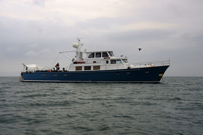 The M/V Makai served as the mission’s research vessel.