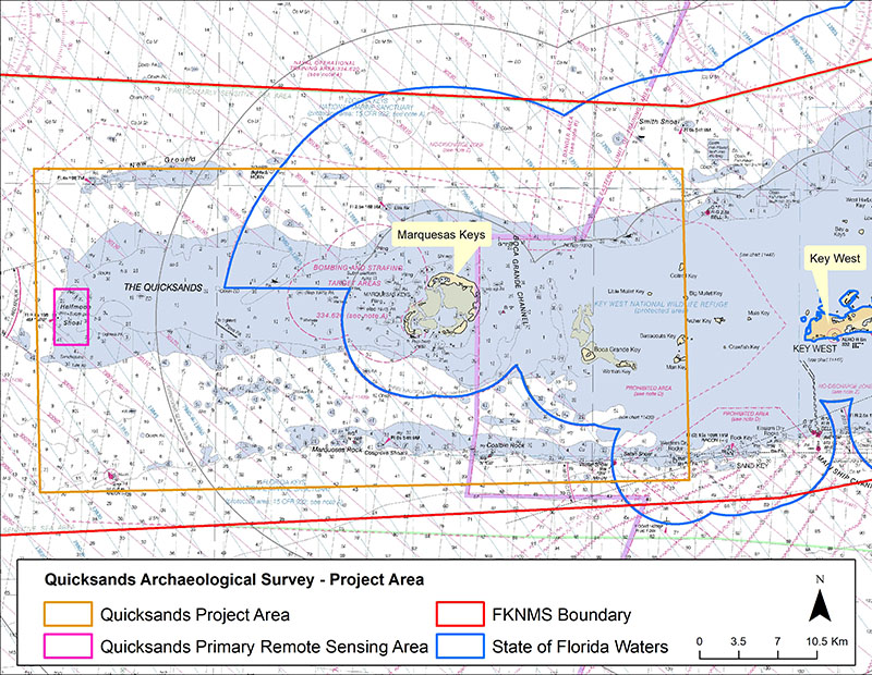 The Quicksands Archaeological Survey Project Area.