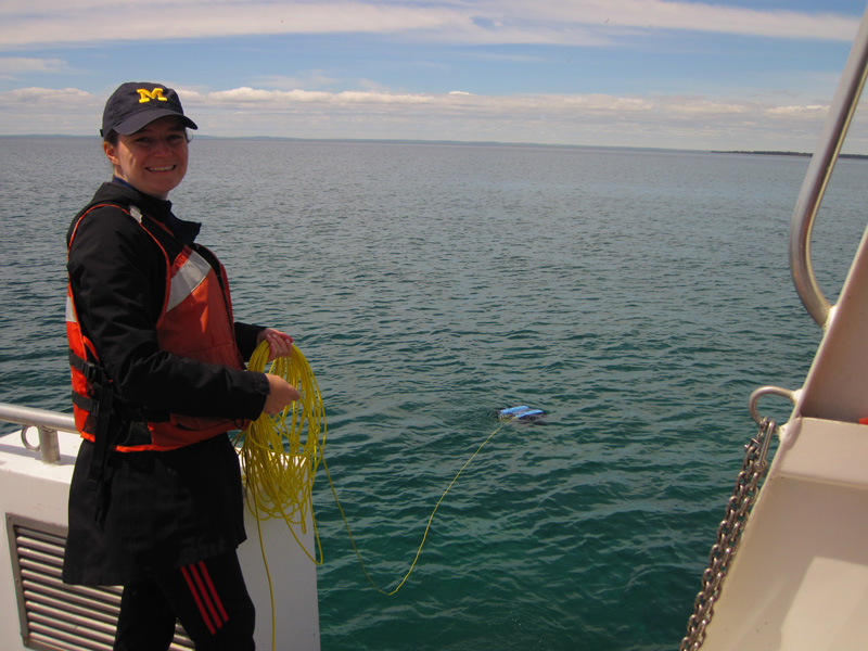 Machine Learning for Automated Detection of Shipwreck Sites from Large Area Robotic Surveys expedition principal investigator and project lead Dr. Katherine Skinner (University of Michigan) oversees Louisiana State University's remote operated vehicle operations on Research Vessel Storm during the Machine Learning for Automated Detection of Shipwreck Sites from Large Area Robotic Surveys expedition.