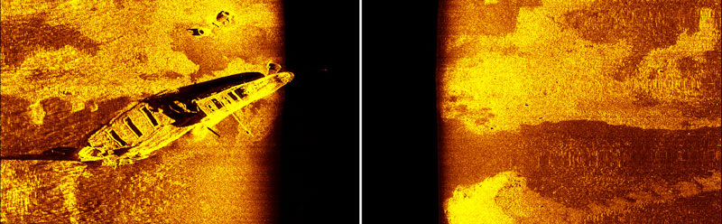 Figure A. Grecian site imaged by the IVER autonomous underwater vehicle equipped with side-scan sonar.