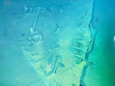 Bow of Monterrey Shipwreck A