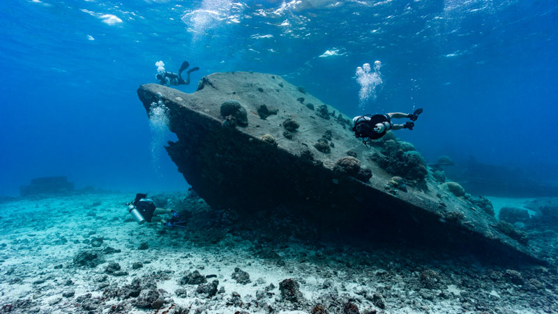 Inspecting Shoan Maru
