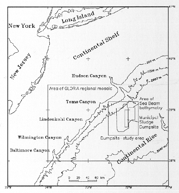 Map of Deep Water Dump site 106