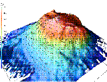 SeaBeam 3-d Visualization of Bear Seamount.