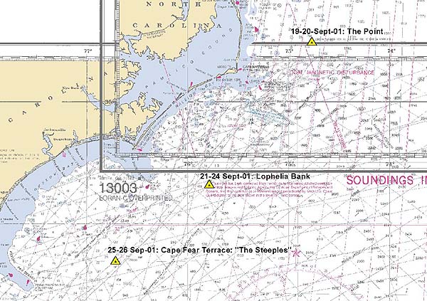 NC Shelf site map