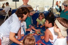 children at Galveston Open House