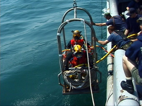 Navy dive team