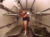 Inside the diving bell's chamber