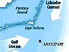 USS Monitor map