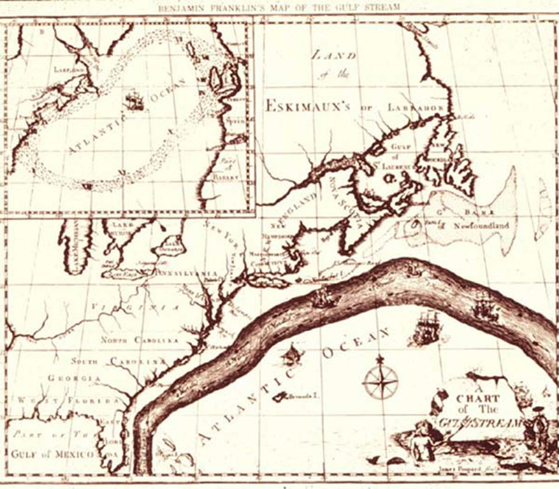 The Gulf Stream by Benjamin Franklin.