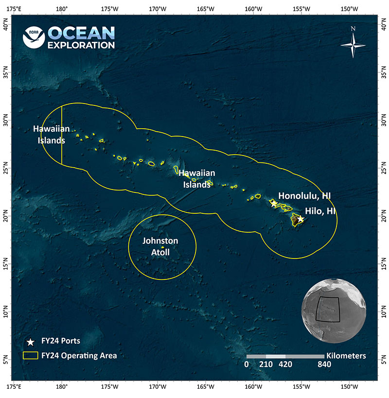 NOAA Ship Okeanos Explorer 2024 Hawai‘i and Johnston Atoll Expeditions