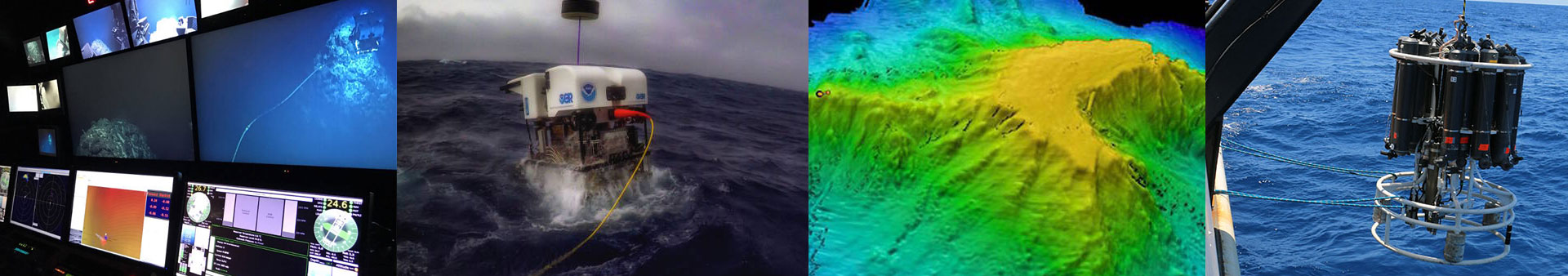 Okeanos control room; Deep Discoverer ROV; multibeam; CTD