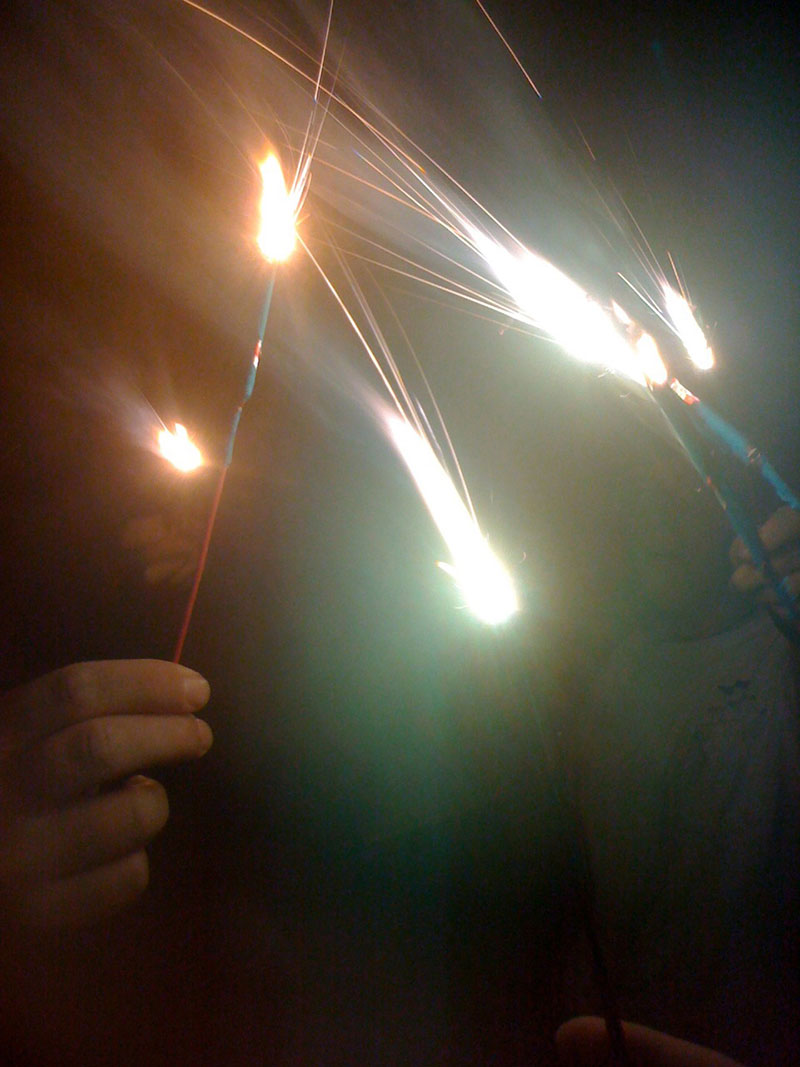 >Although fireworks are a safety hazard on the ship, sparklers are reminiscent of typical 4th of July celebrations we are used to back home and provided some entertainment if only for a few minutes.