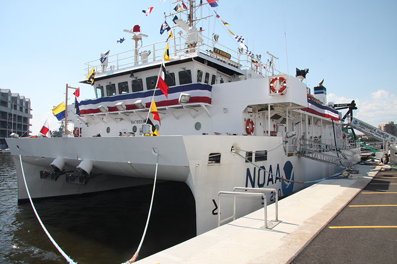 NOAA Ship Ferdinand R. Hassler on commissioning day, June 8, 2012.