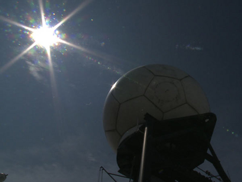 NOAA Ship Okeanos Explorer VSAT dome.