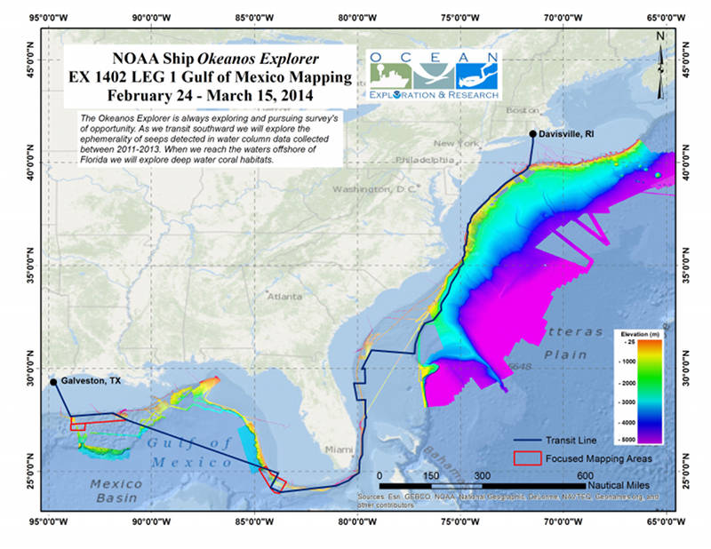 Exploration of the Gulf of Mexico 2014: Leg 1 (Mapping)