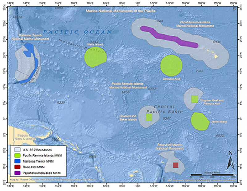 Field activities in 2015 will include work in and around the Papahānaumokuākea Marine National Monument, Hawaiian Islands Humpback Whale National Marine Sanctuary, and Johnston Atoll – part of the recently expanded Pacific Remote Islands Marine National Monument.