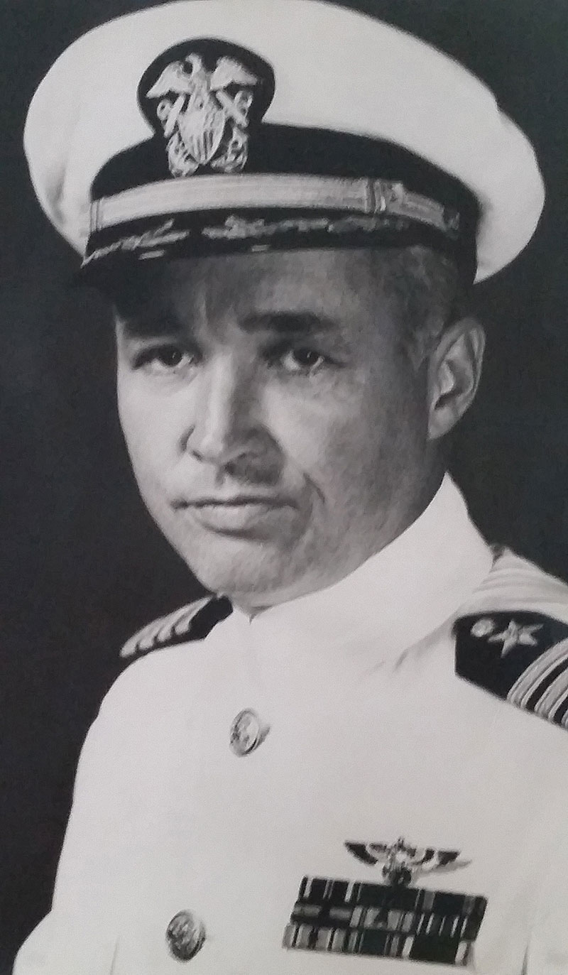 Capt. Joseph E. Hart, USN (Ret.) in uniform.