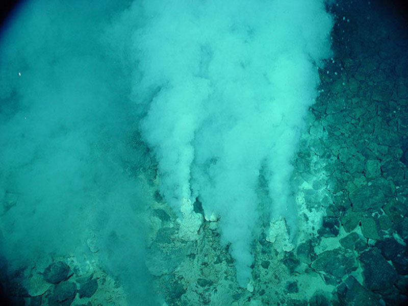 Champagne vent, NW Eifuku seamount in the Marianas region. 