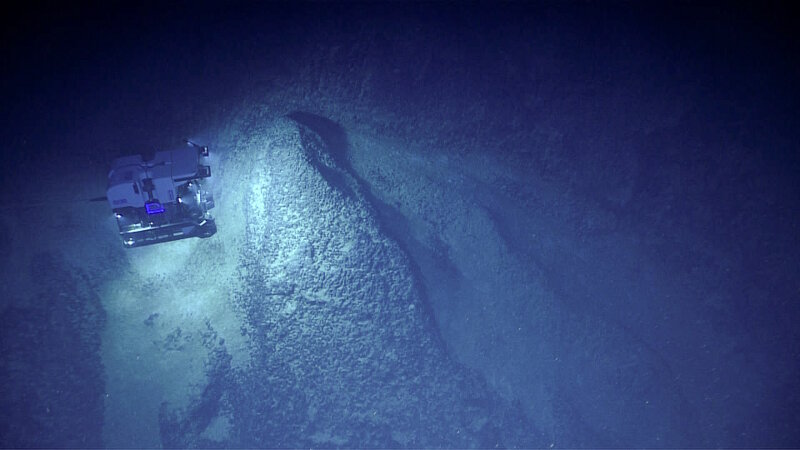 ROV Deep Discoverer explores the Clipperton Fracture Zone. This is the deepest dive on the Mountains in the Deep expedition. 
