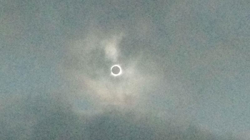 Solar eclipse we saw in March of 2016.